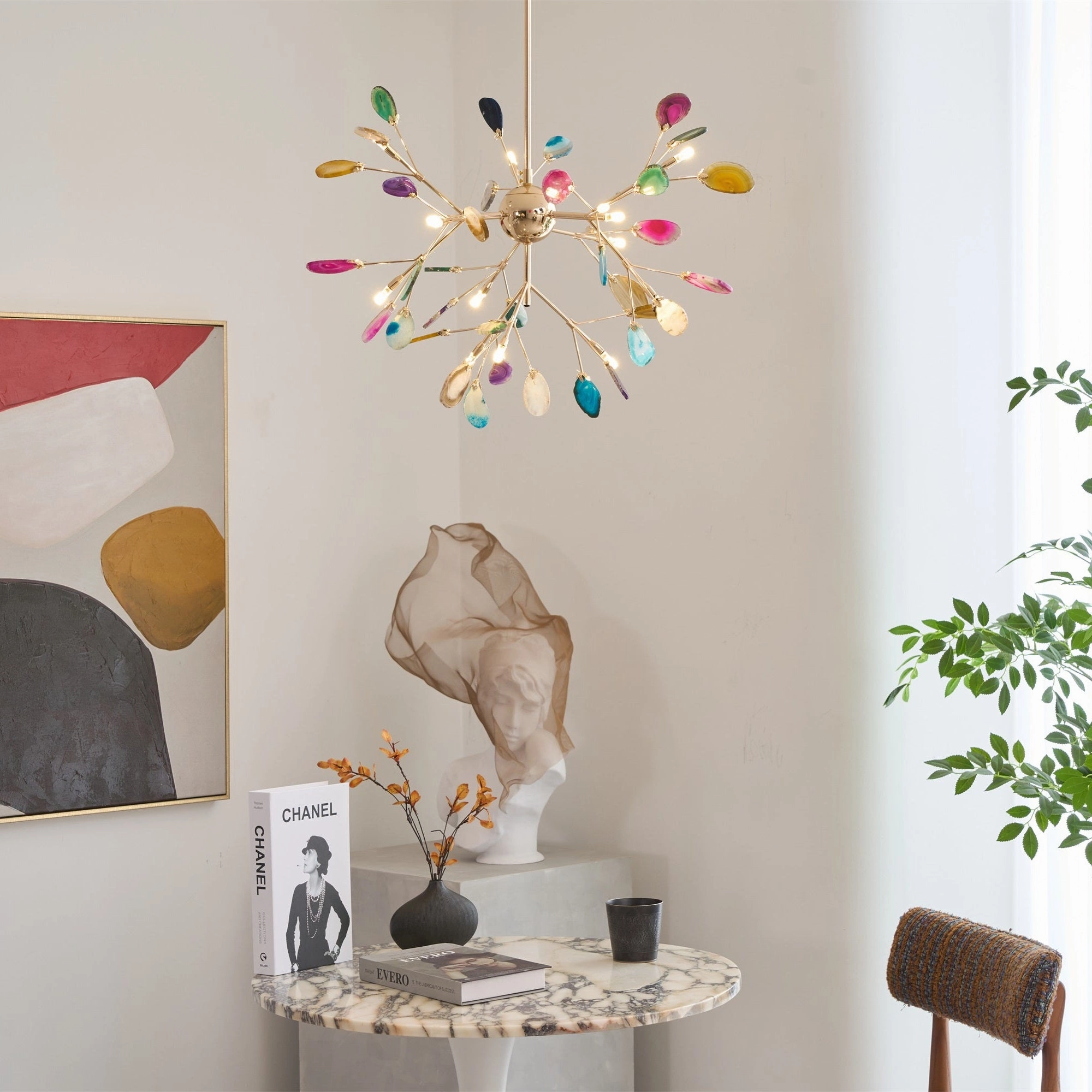 Agate Flake Chandelier