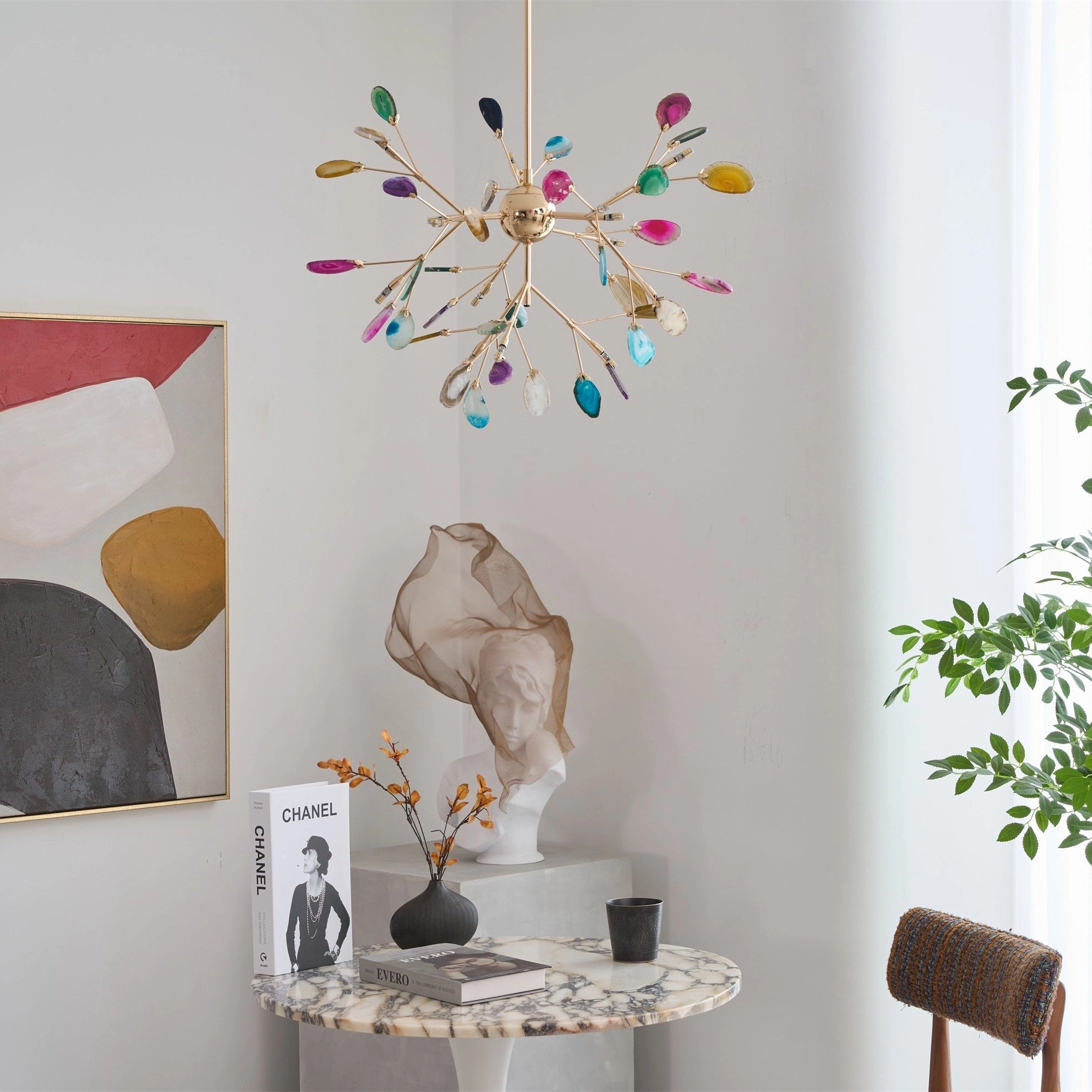 Agate Flake Chandelier