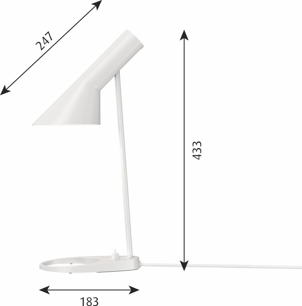 AJ Mini - Bordlampe - Hvid