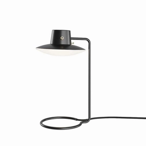 AJ Oxford Bordlampe Metal Sort / Opal H: 41 med fod - Louis Poulsen ambient lighting fixture