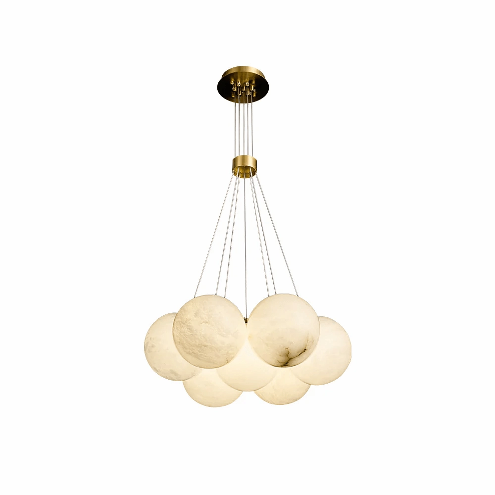 Alabaster Balls Chandelier