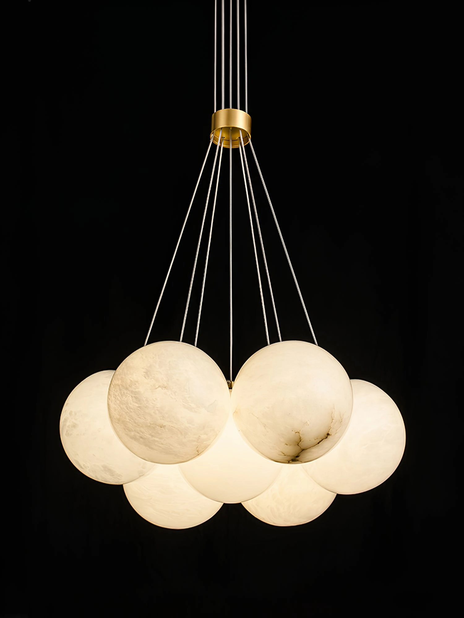 Alabaster Balls Chandelier