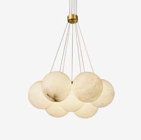 Alabaster Balls Chandelier modern modeling table light