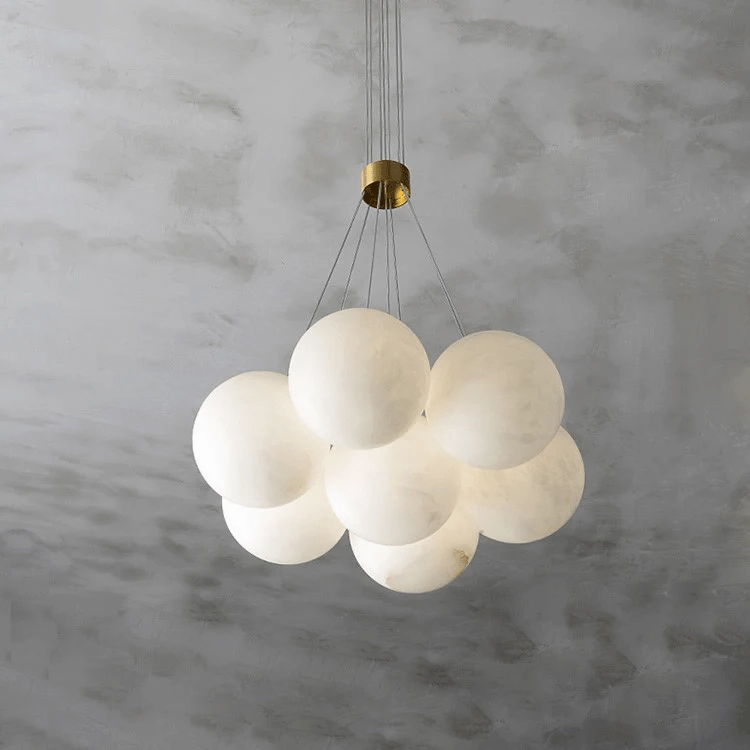 Alabaster Balls Chandelier