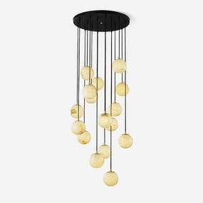 Alabaster Balls Cluster Chandelier modern modeling table light