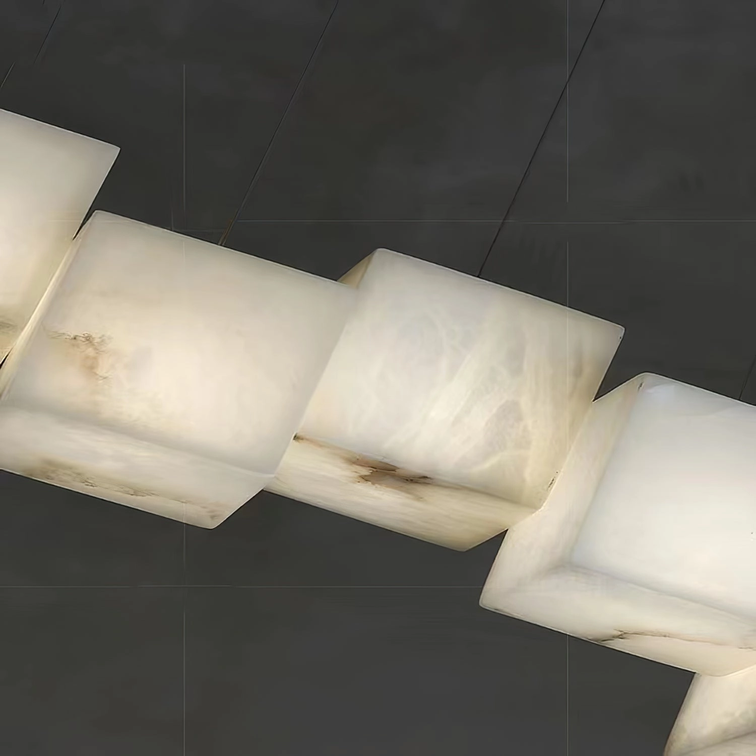 Alabaster Box Chandelier