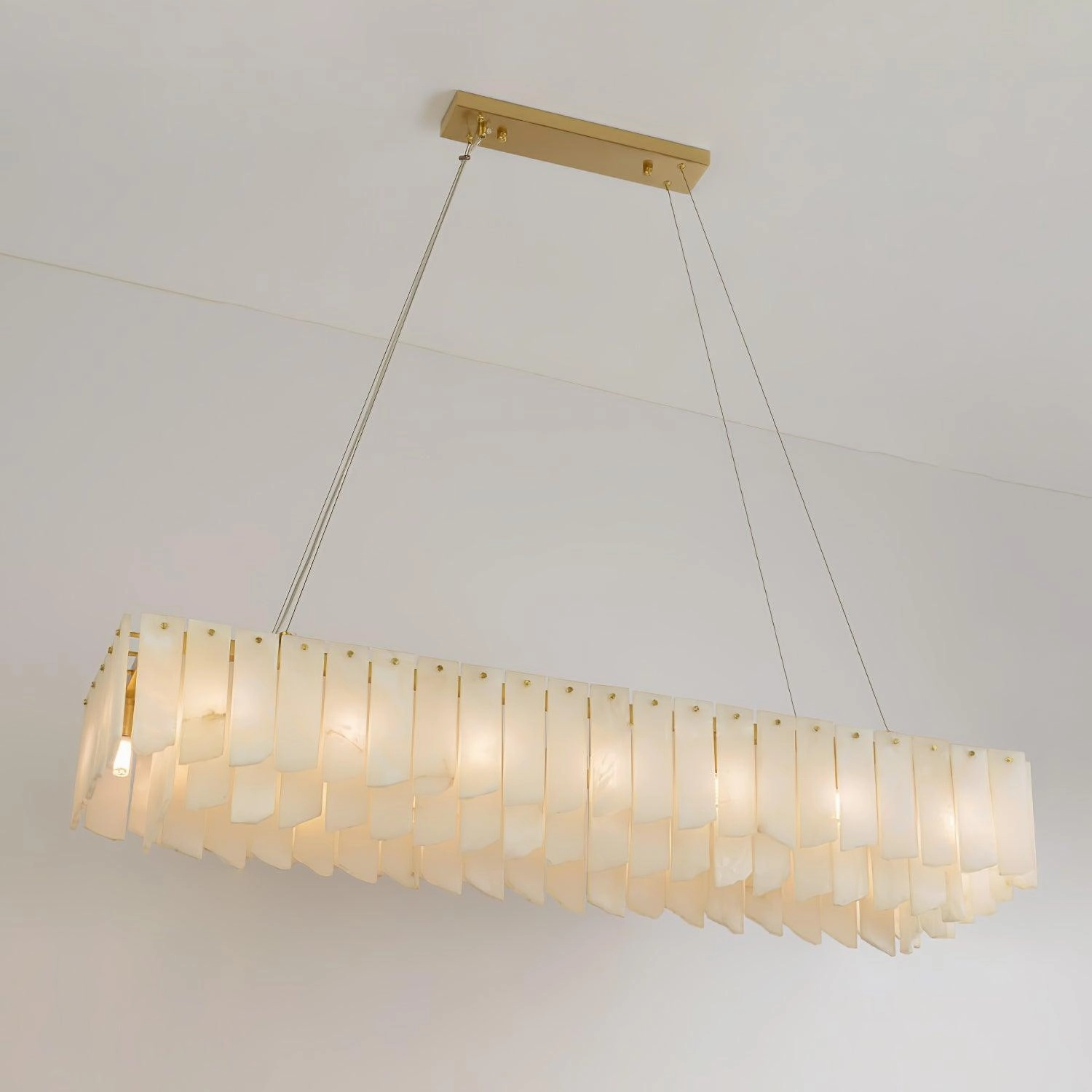 Alabaster Cascade Tiered Chandelier