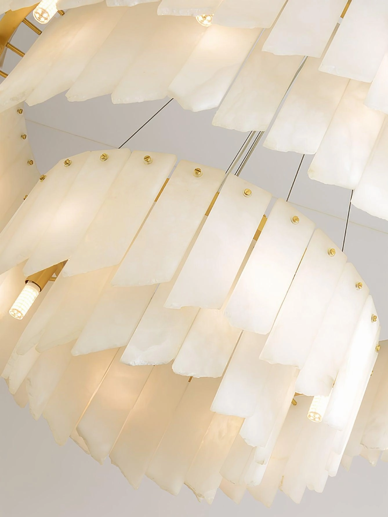 Alabaster Cascade Tiered Chandelier