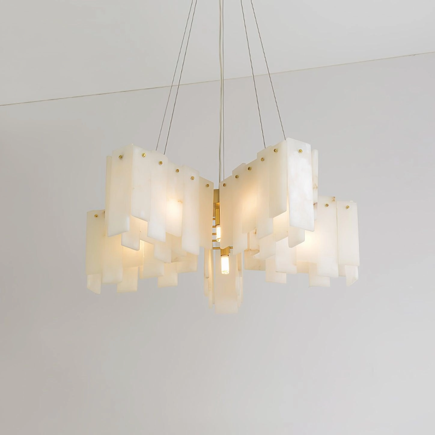 Alabaster Cascade Tiered Chandelier