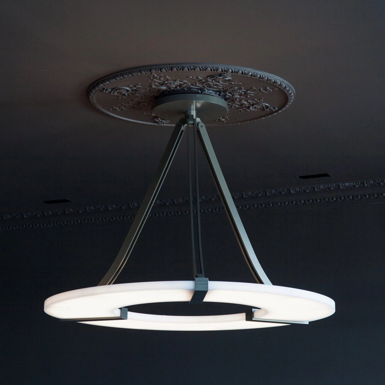 Alabaster Halo Pendant Light