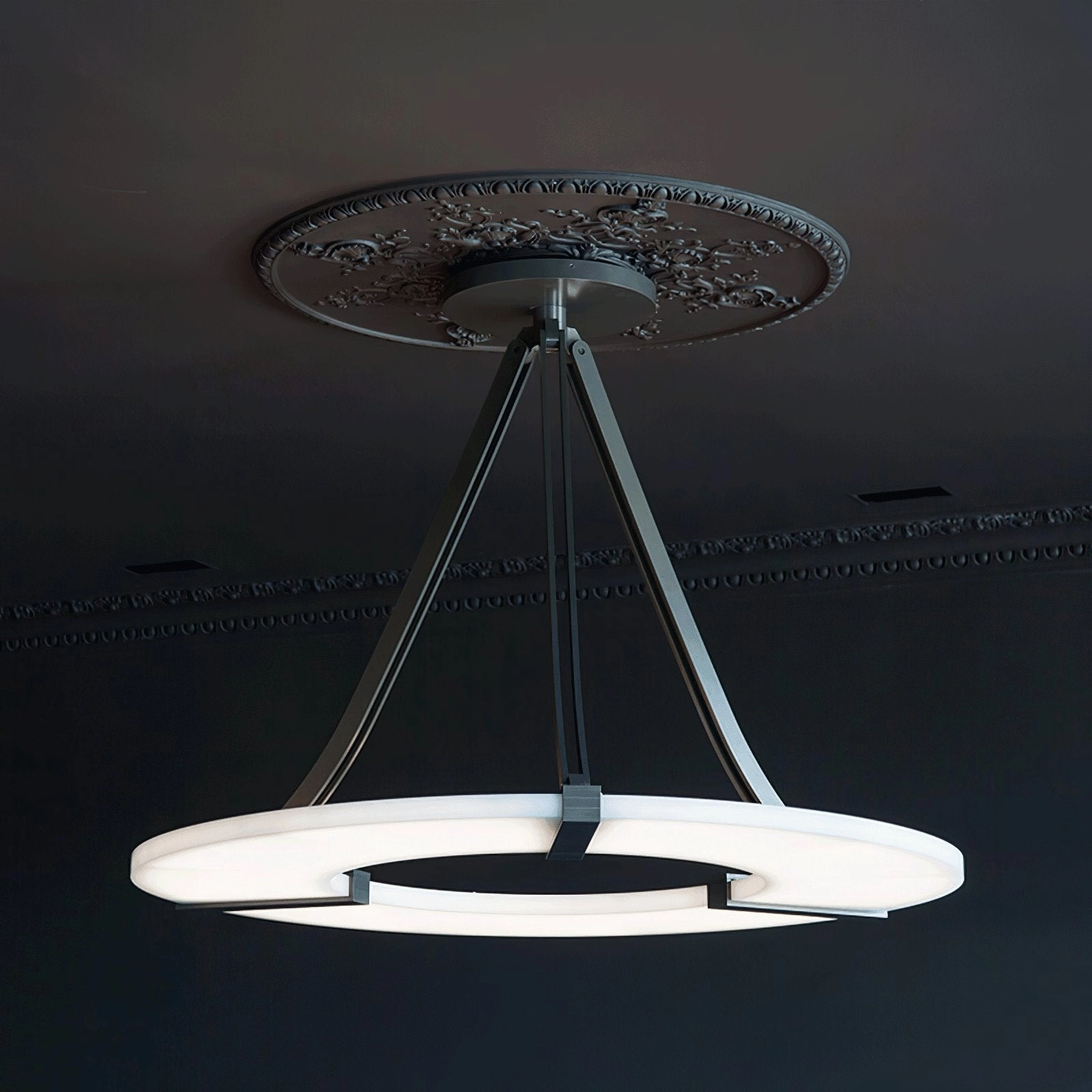 Alabaster Halo Pendant Light