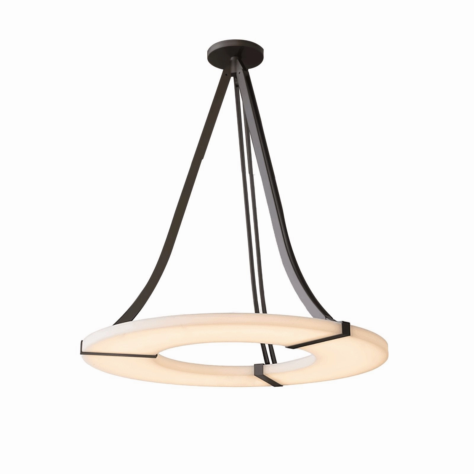 Alabaster Halo Pendant Light