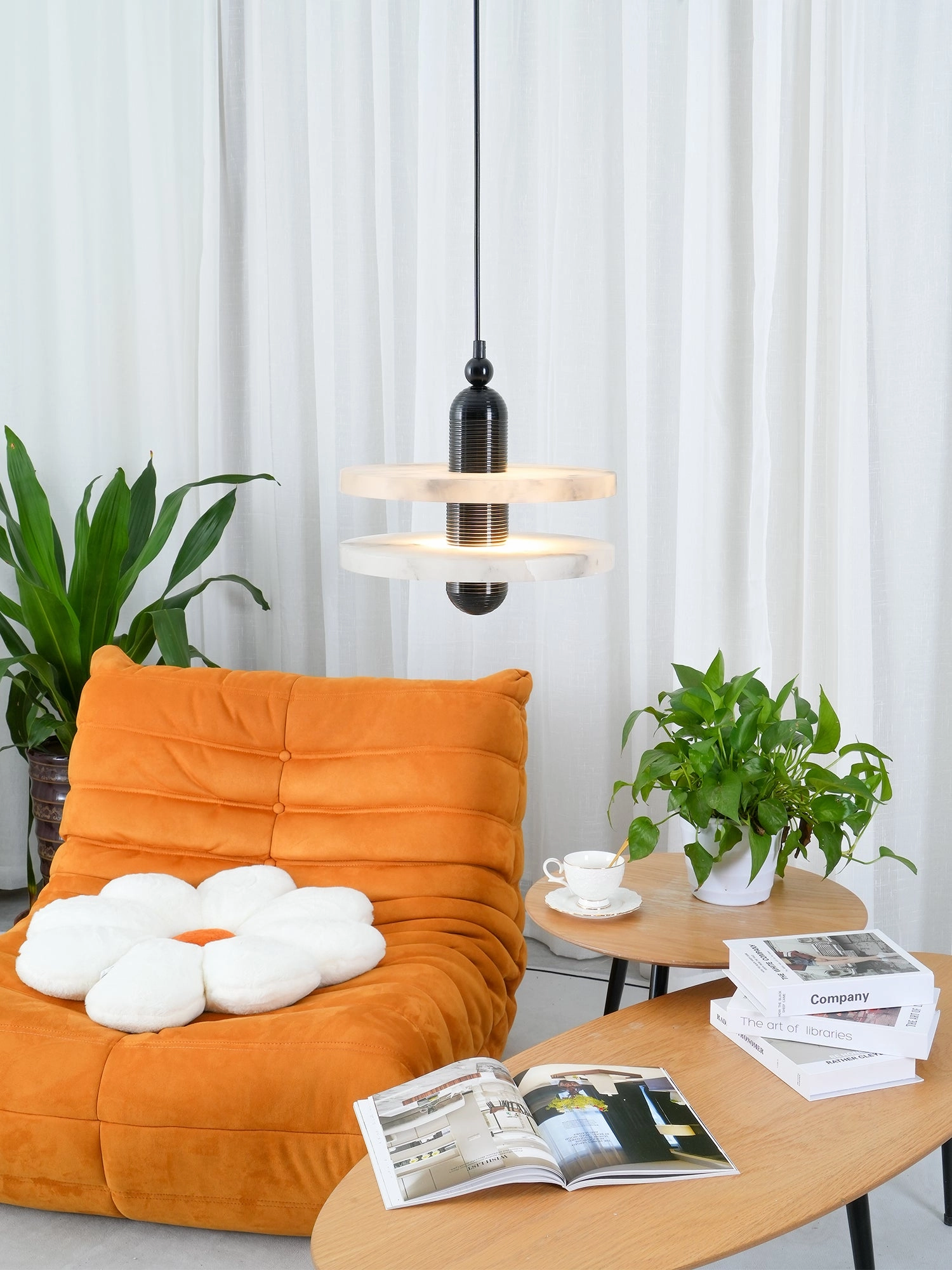 Alabaster Planes Pendant Lamp