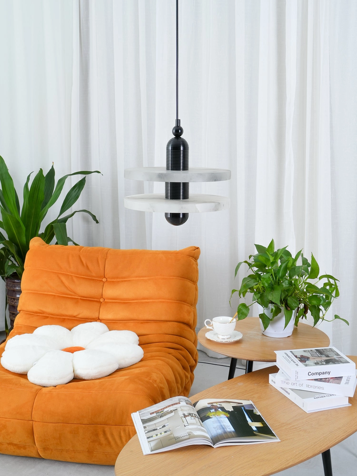 Alabaster Planes Pendant Lamp