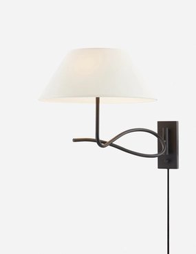Alameda Plug-In Sconce by Colin King x Troy Lighting minimalist reading light