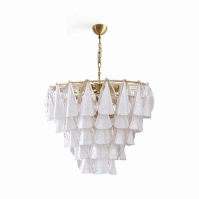 Alira Glass Chandelier flowerpot LED lamp
