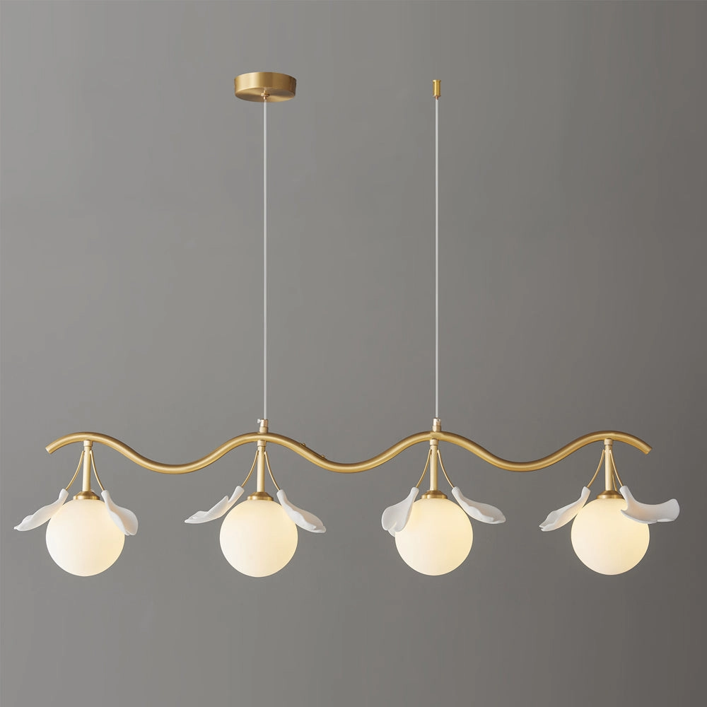 Allanie Gingko Long Chandelier