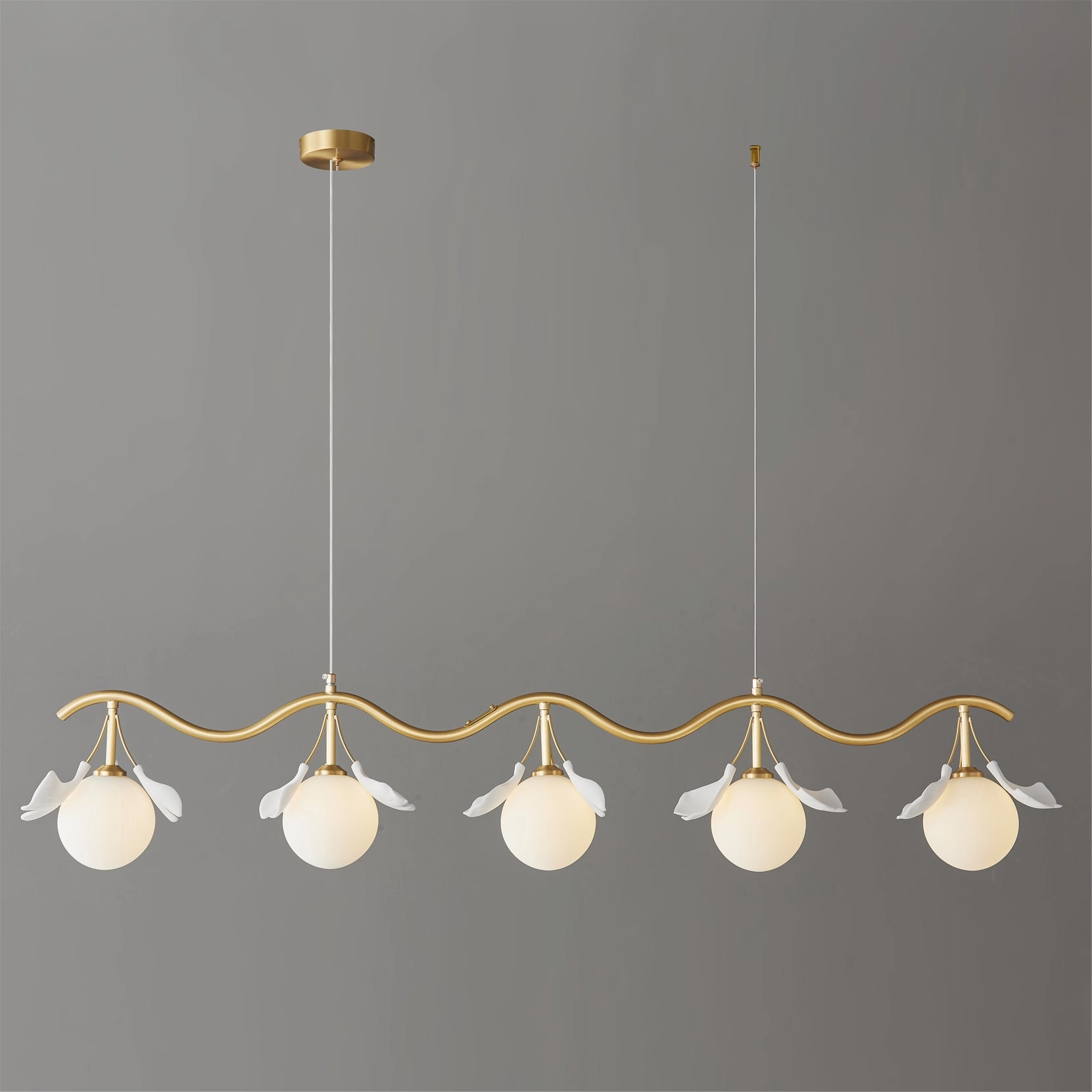 Allanie Gingko Long Chandelier