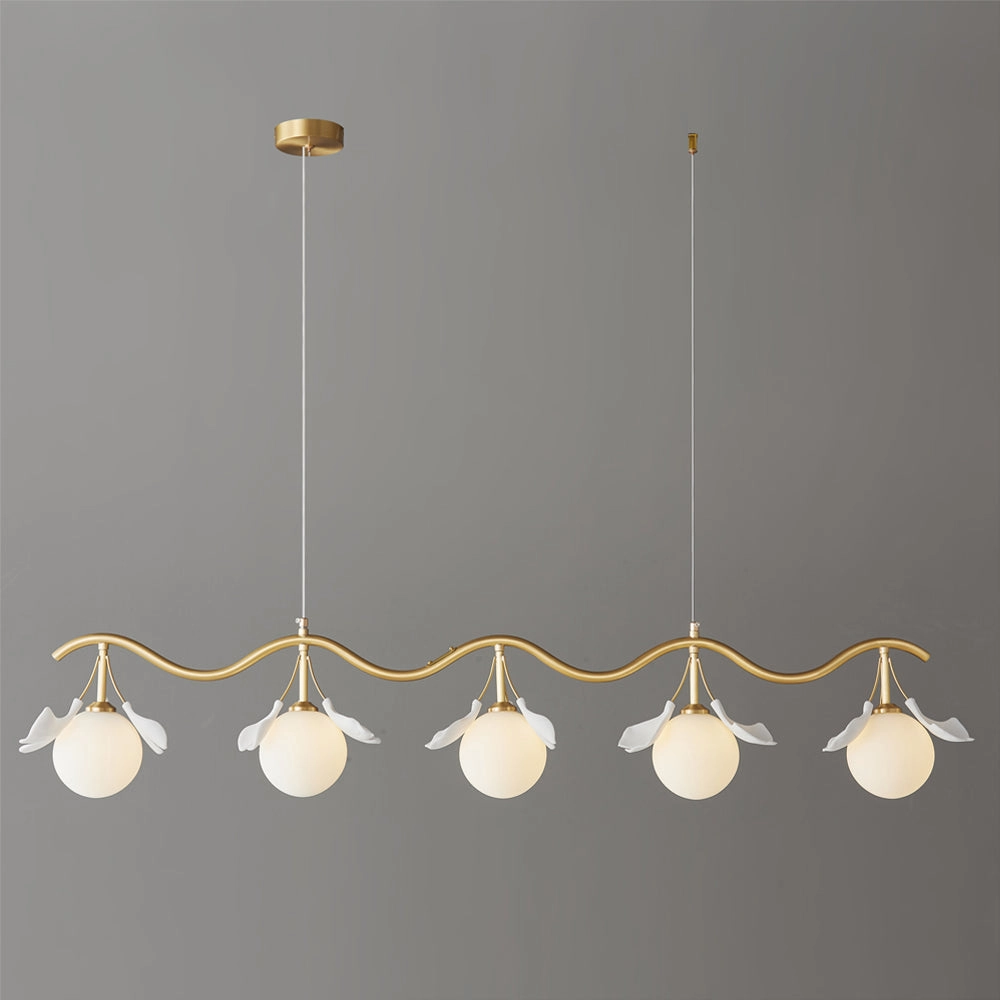 Allanie Gingko Long Chandelier