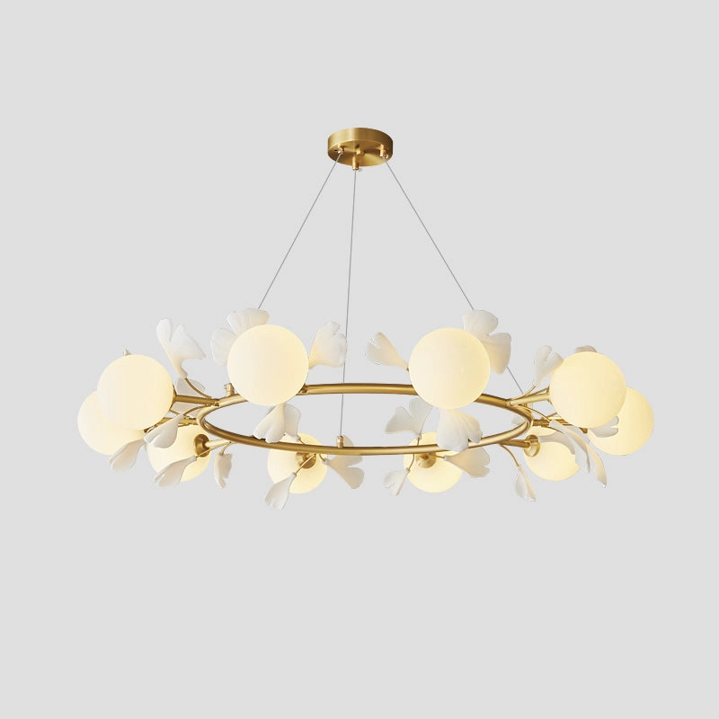 Allanie Gingko Round Chandelier