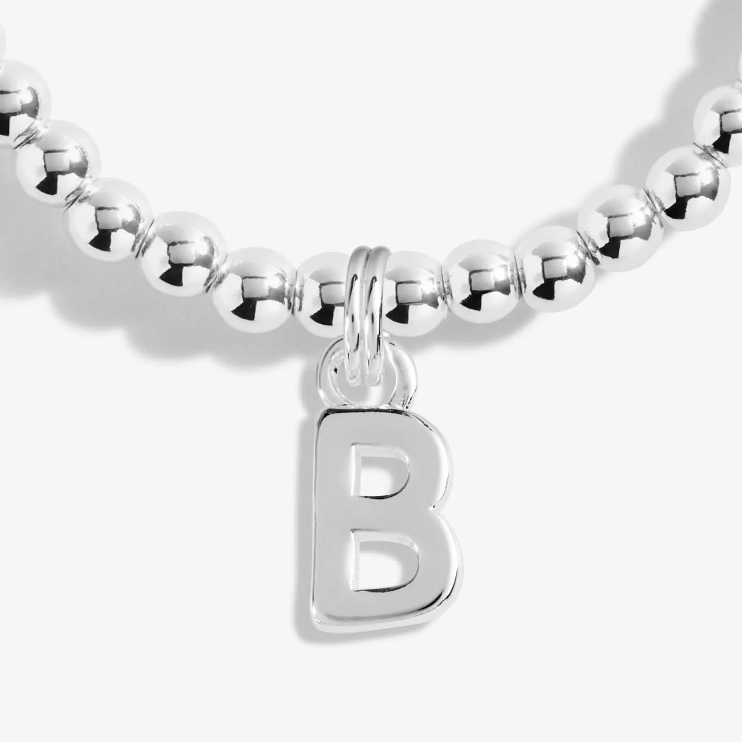 Alphabet A Little B Silver Plated Bracelet 7743 Joma Jewellery