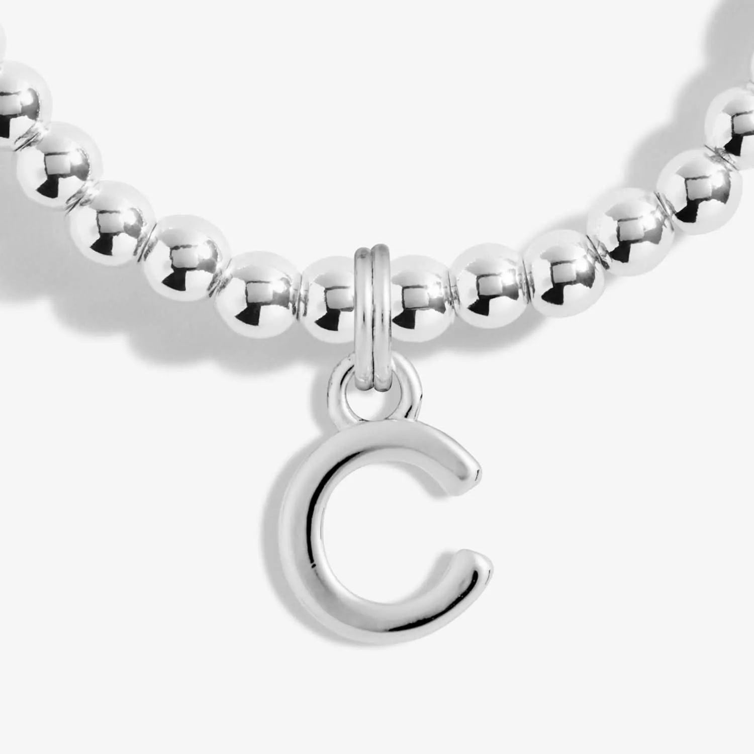 Alphabet A Little C Silver Plated Bracelet 7744 Joma Jewellery