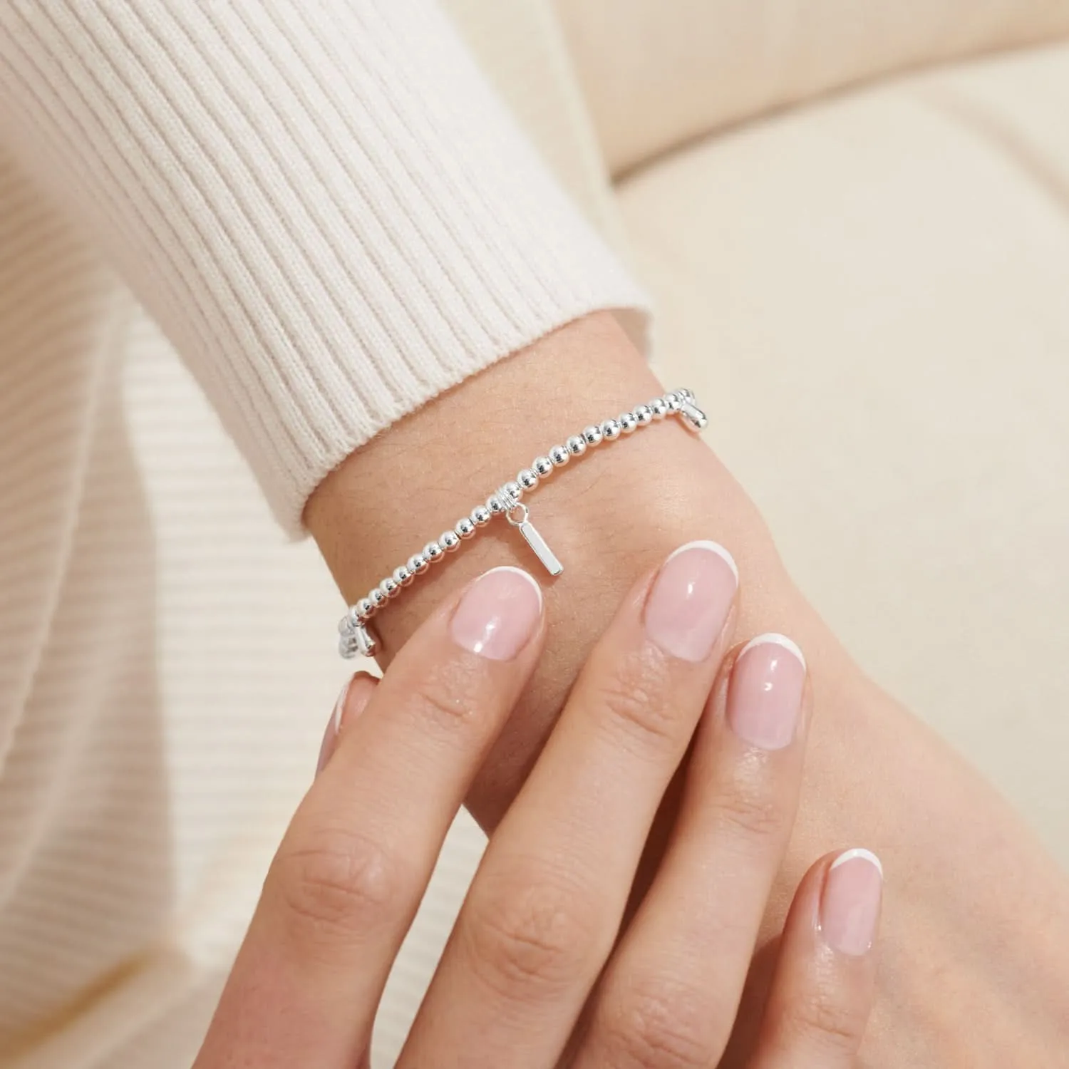 Alphabet A Little I Silver Plated Bracelet 7750 Joma Jewellery