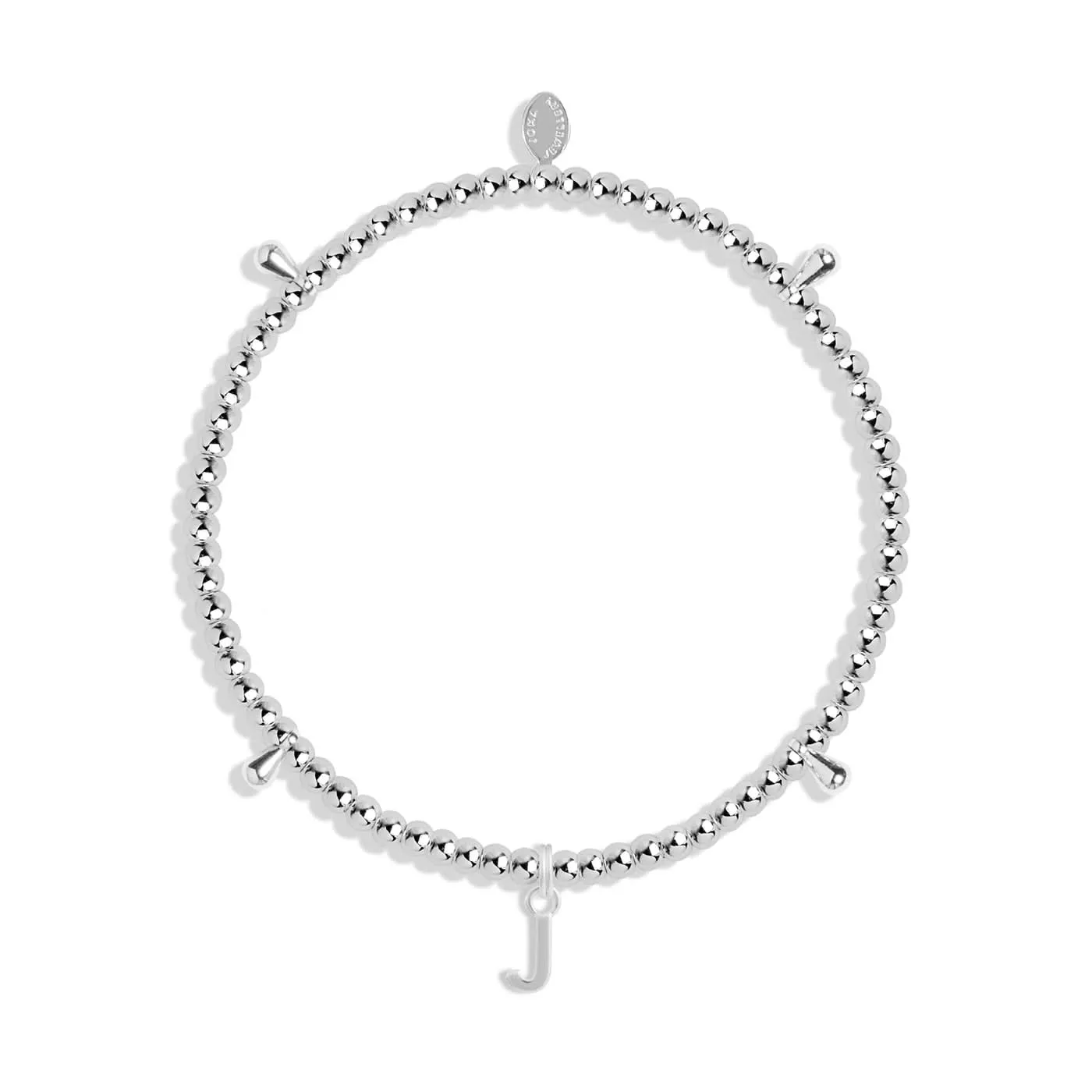 Alphabet A Little J Silver Plated Bracelet 7751 Joma Jewellery