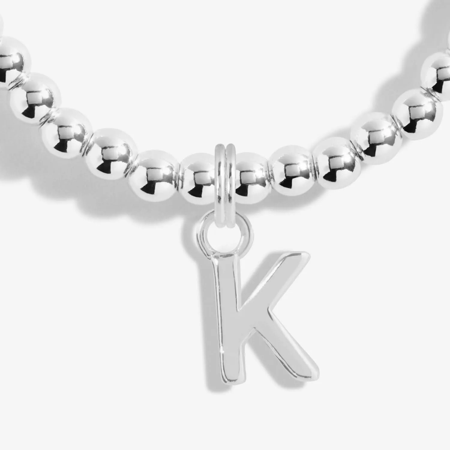 Alphabet A Little K Silver Plated Bracelet 7752 Joma Jewellery
