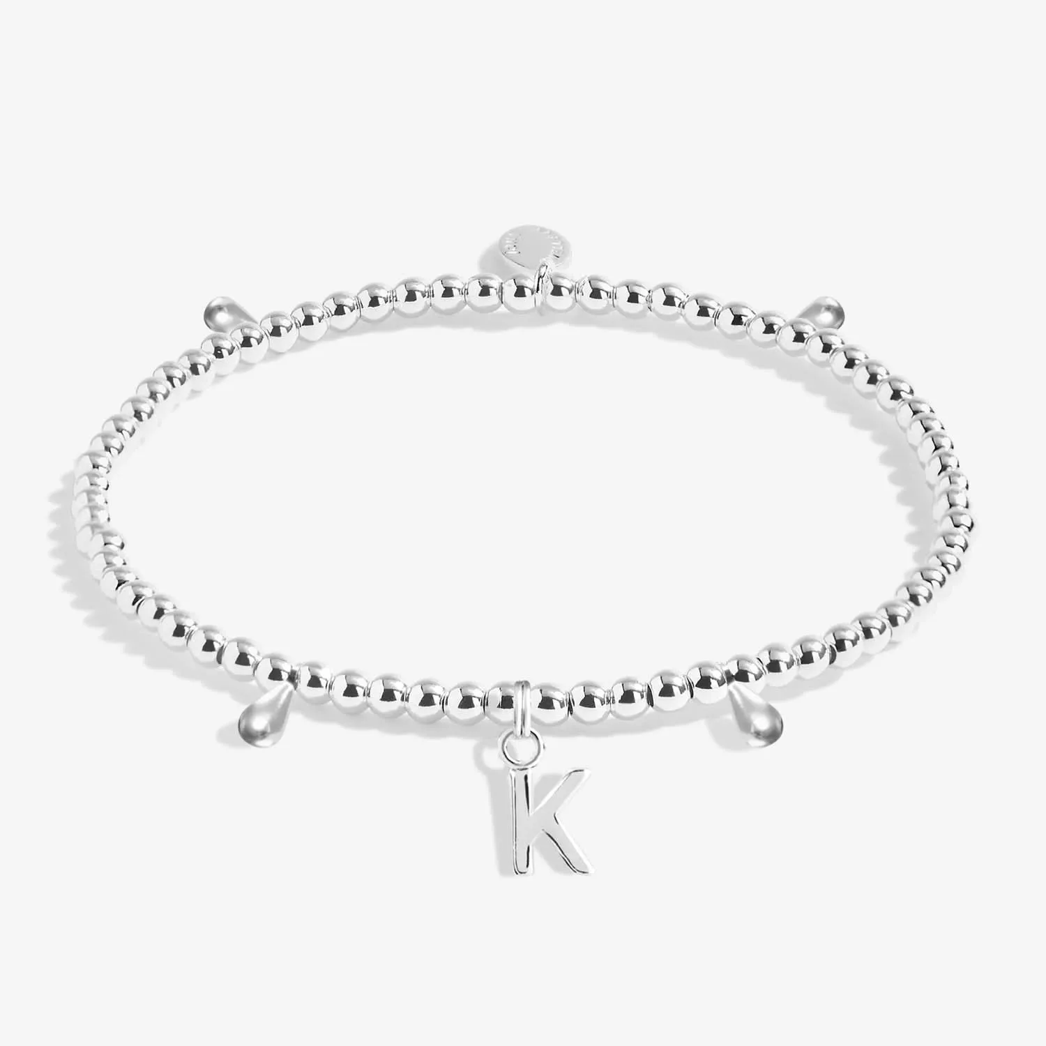 Alphabet A Little K Silver Plated Bracelet 7752 Joma Jewellery