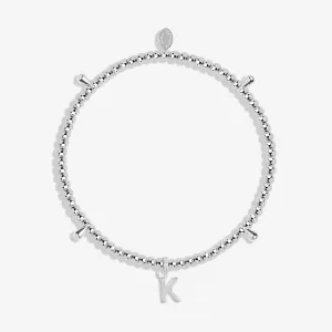 Alphabet A Little K Silver Plated Bracelet 7752 Joma Jewellery