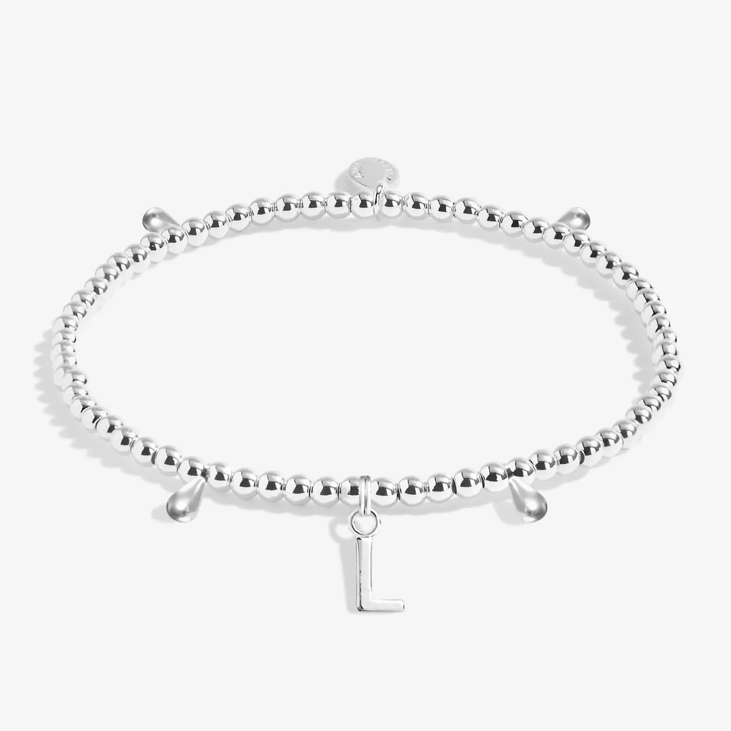 Alphabet A Little L Silver Plated Bracelet 7753 Joma Jewellery