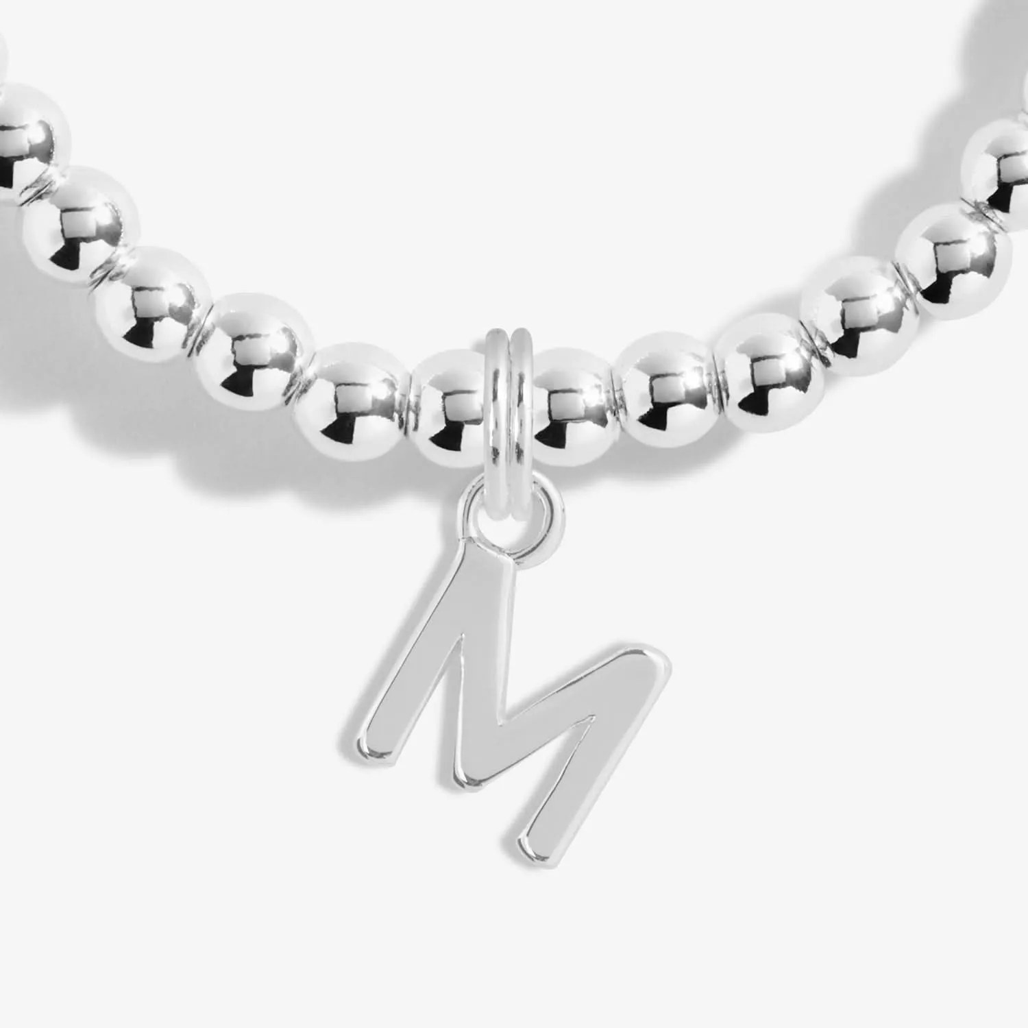 Alphabet A Little M Silver Plated Bracelet 7754 Joma Jewellery