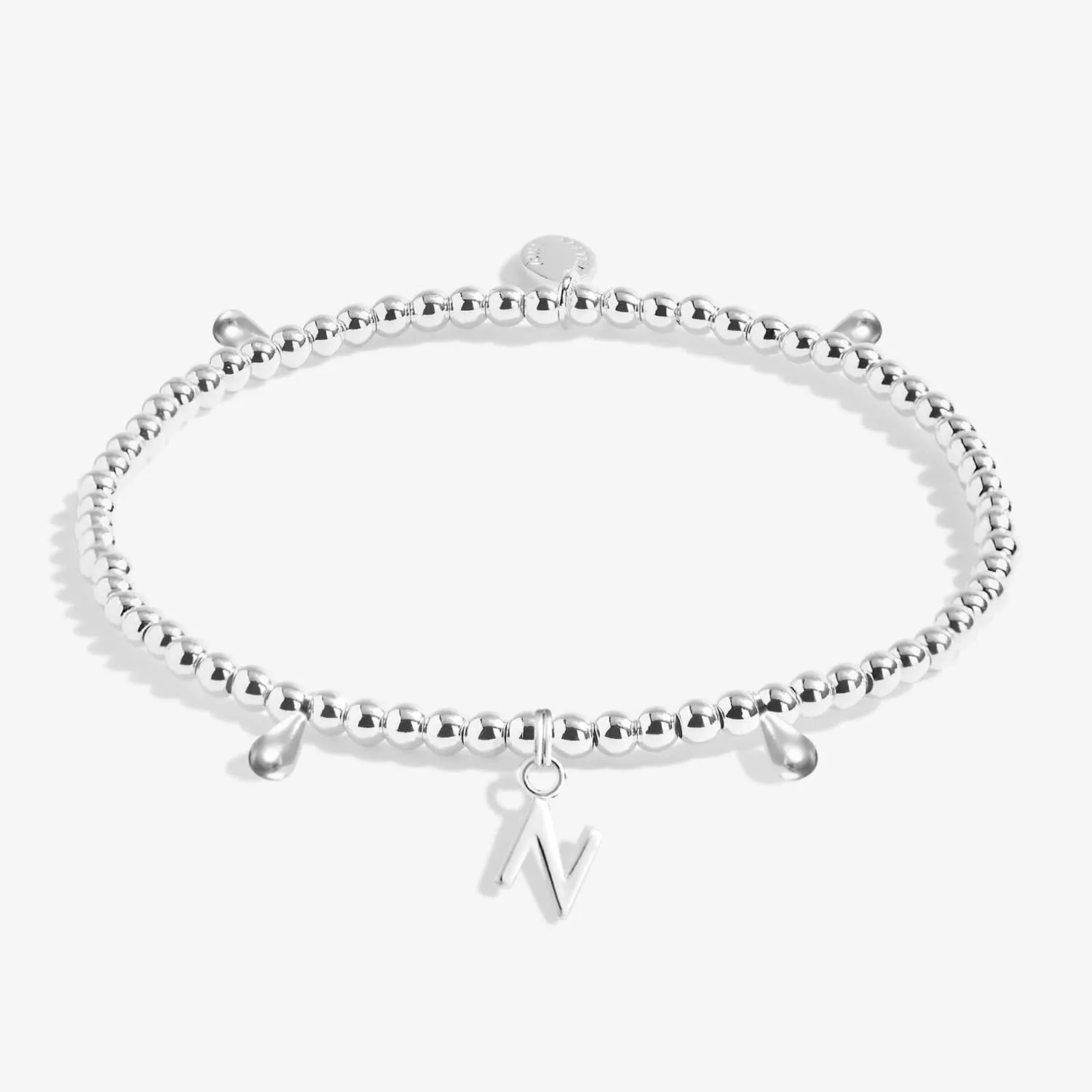 Alphabet A Little N Silver Plated Bracelet 7755 Joma Jewellery