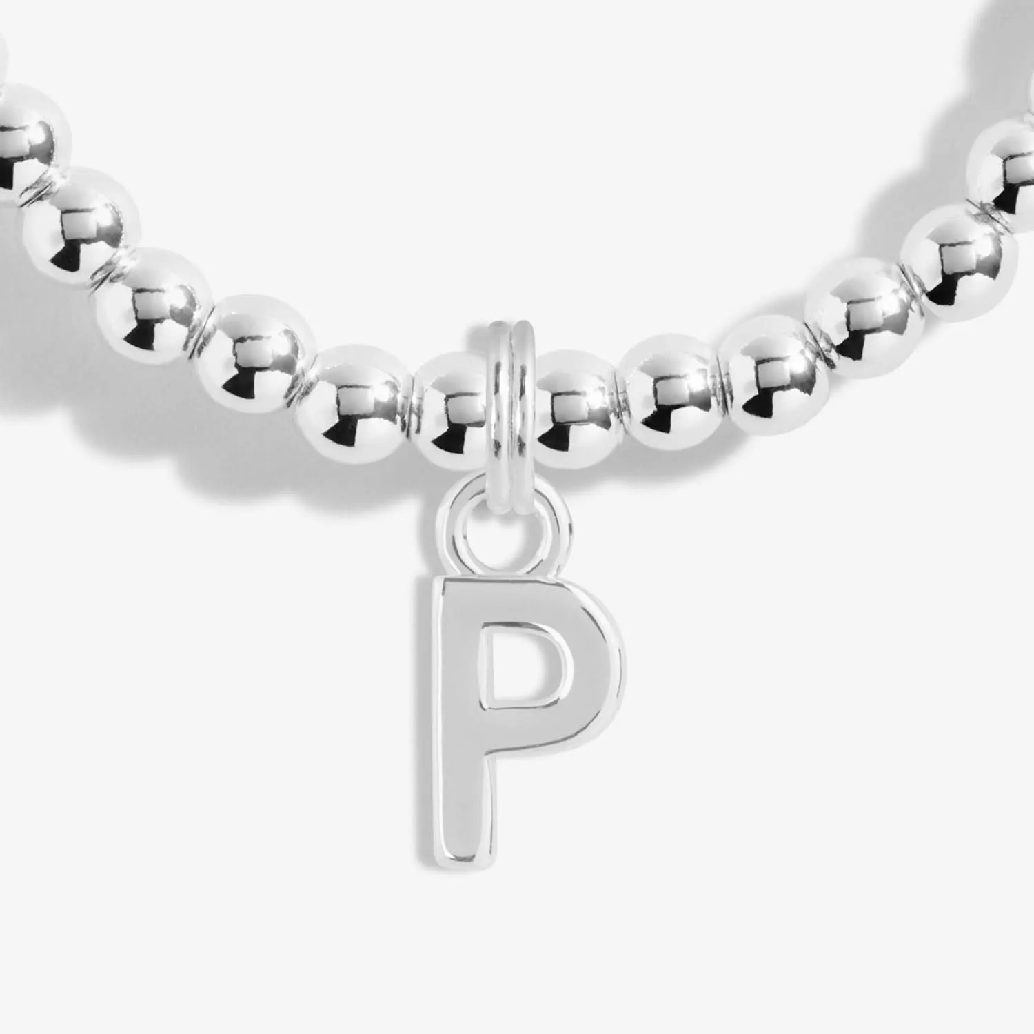 Alphabet A Little P Silver Plated Bracelet 7757 Joma Jewellery