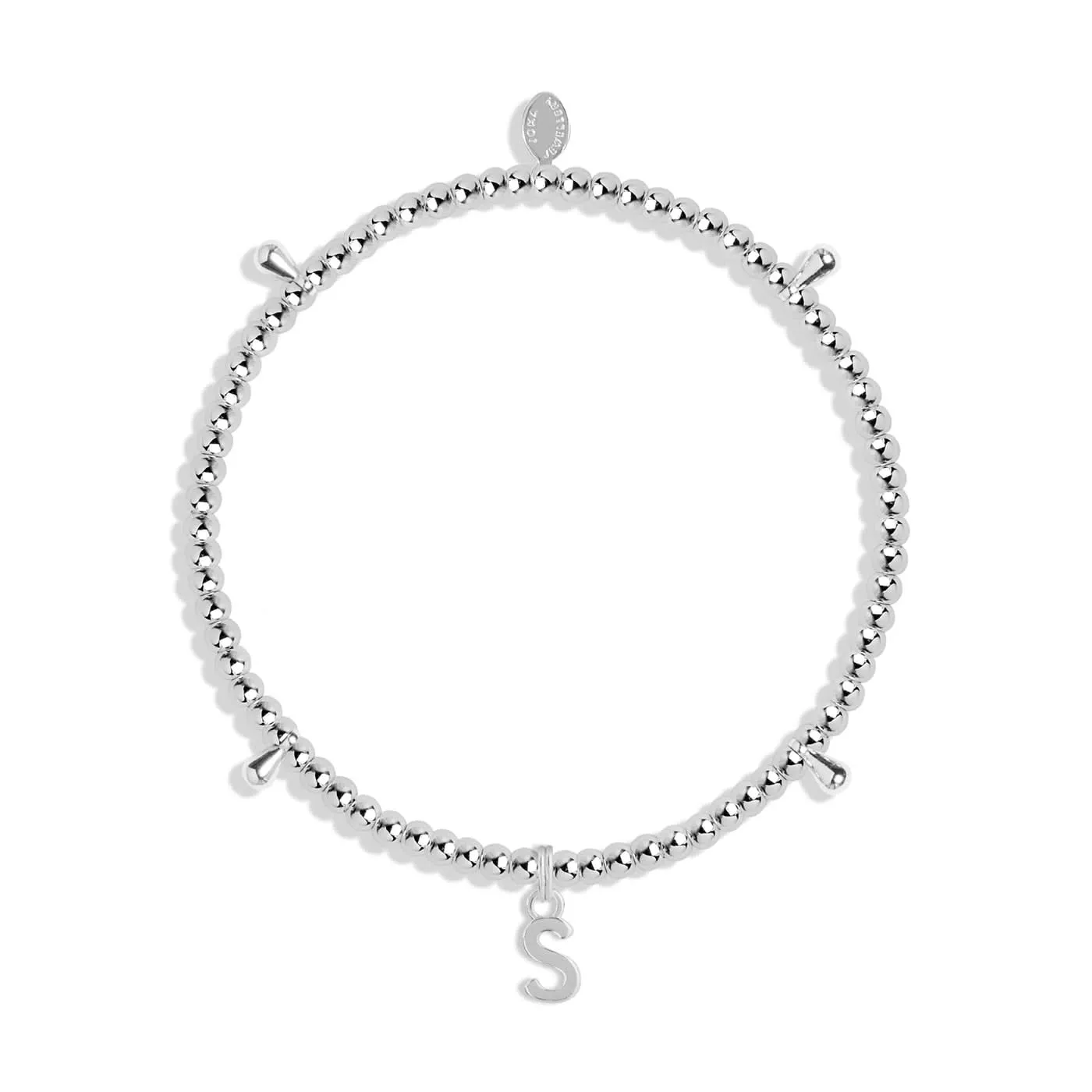 Alphabet A Little S Silver Plated Bracelet 7760 Joma Jewellery