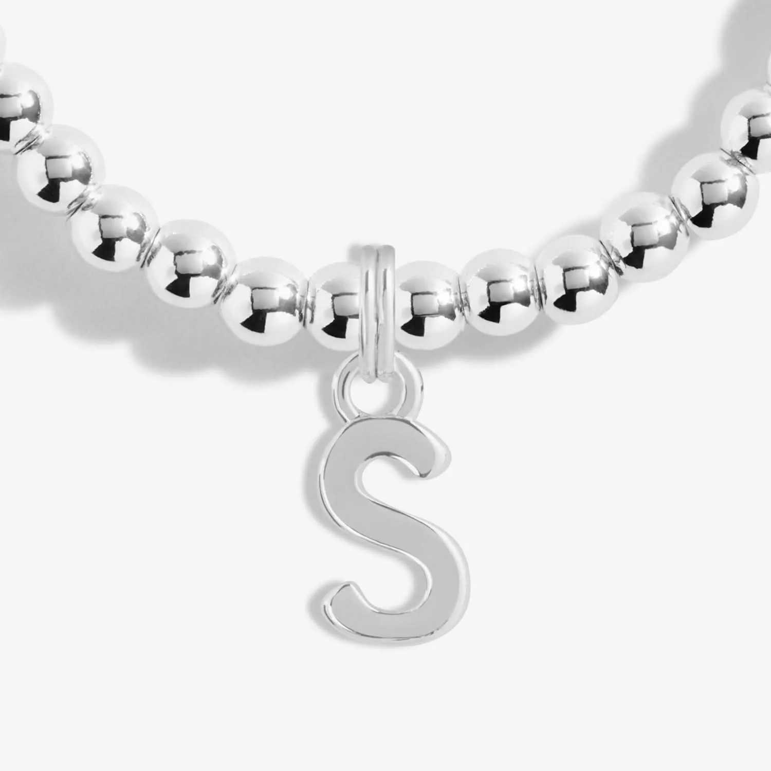 Alphabet A Little S Silver Plated Bracelet 7760 Joma Jewellery