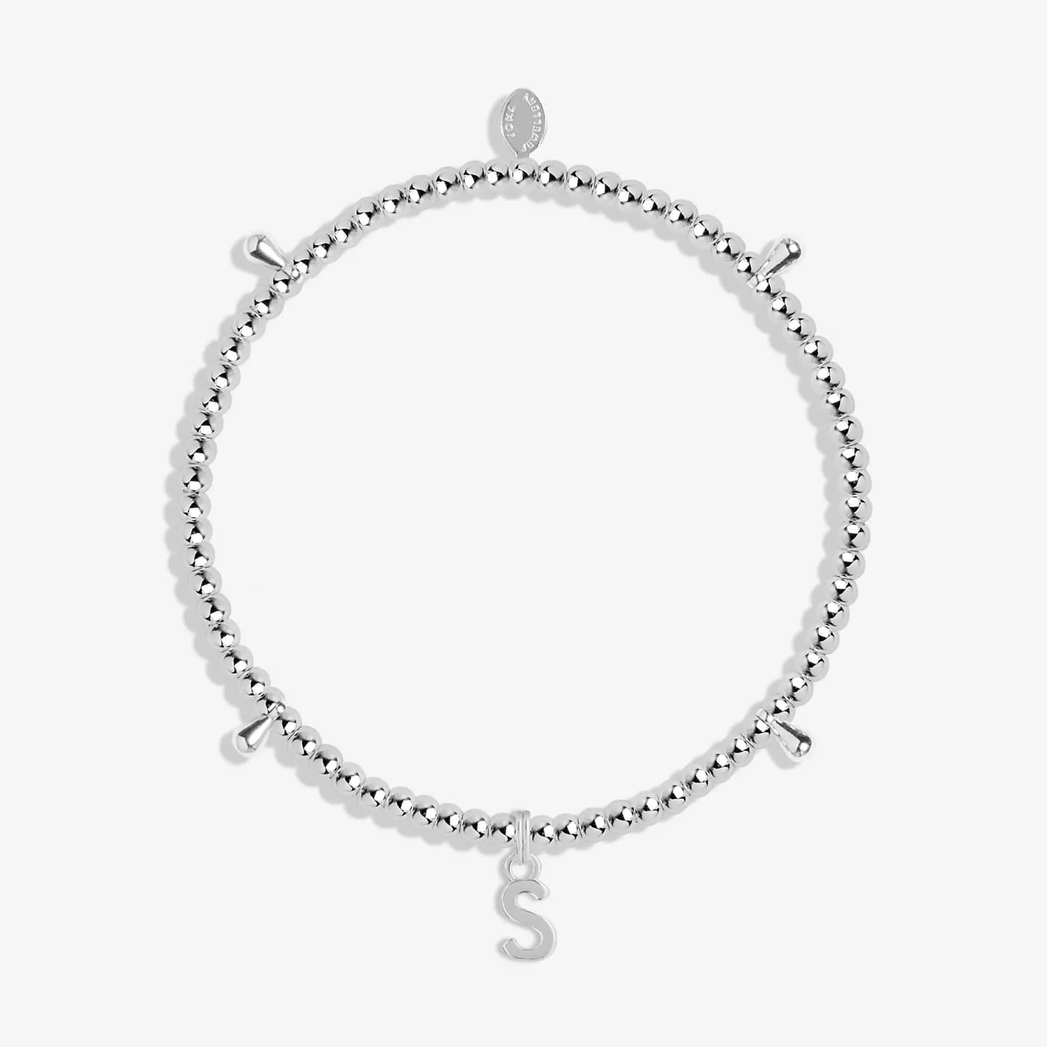 Alphabet A Little S Silver Plated Bracelet 7760 Joma Jewellery