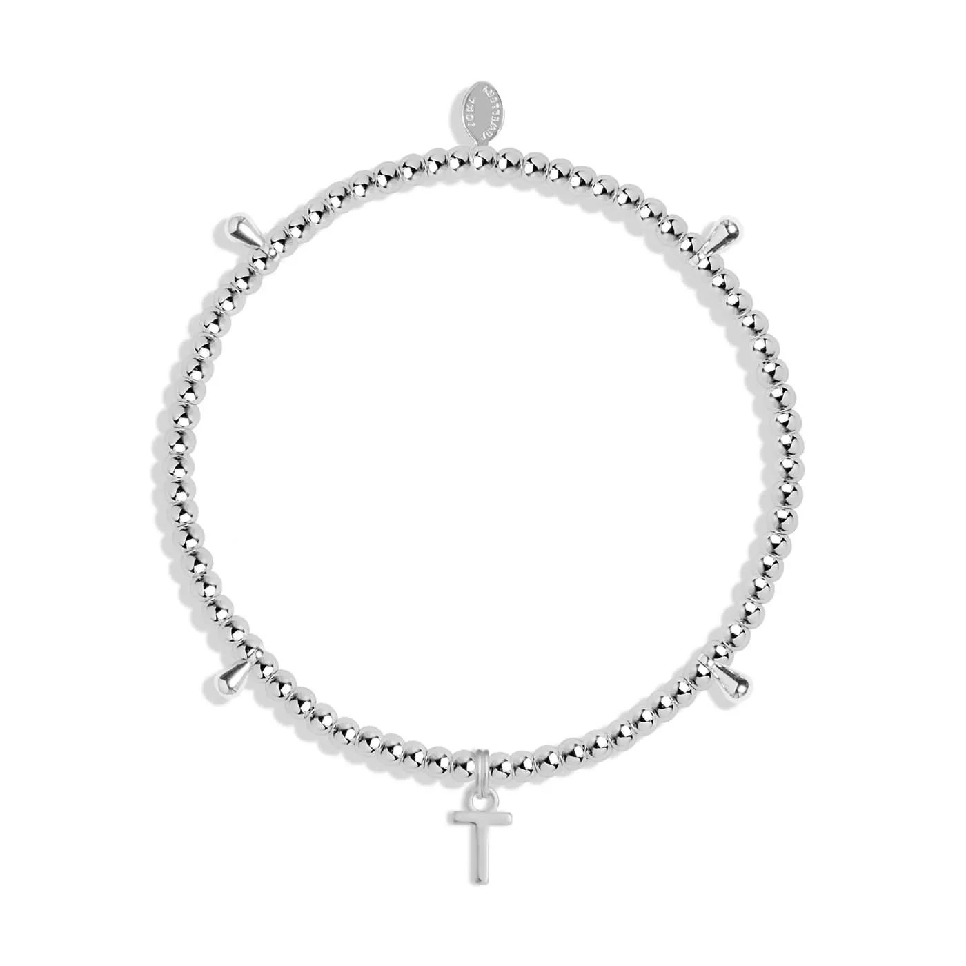 Alphabet A Little T Silver Plated Bracelet 7761 Joma Jewellery