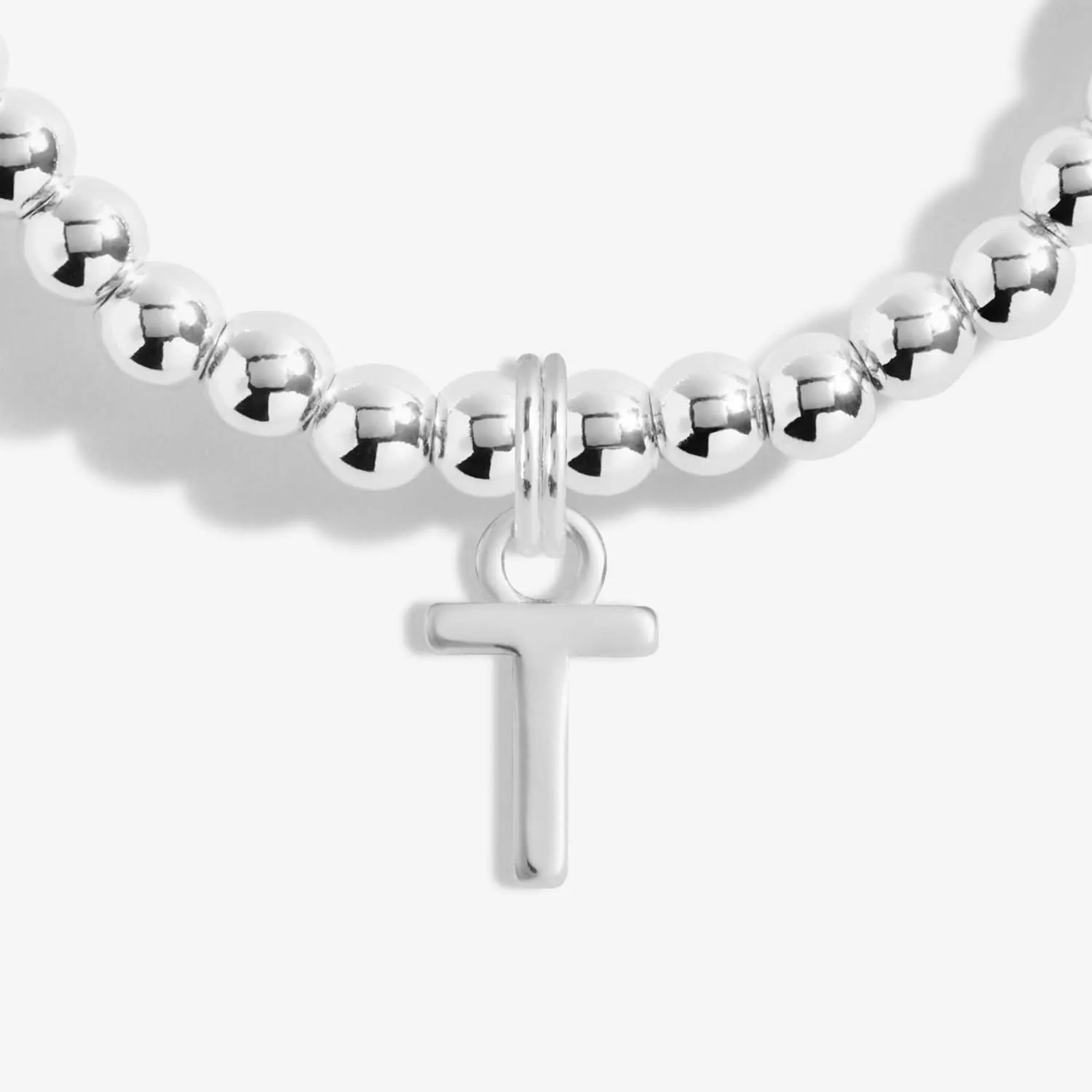 Alphabet A Little T Silver Plated Bracelet 7761 Joma Jewellery