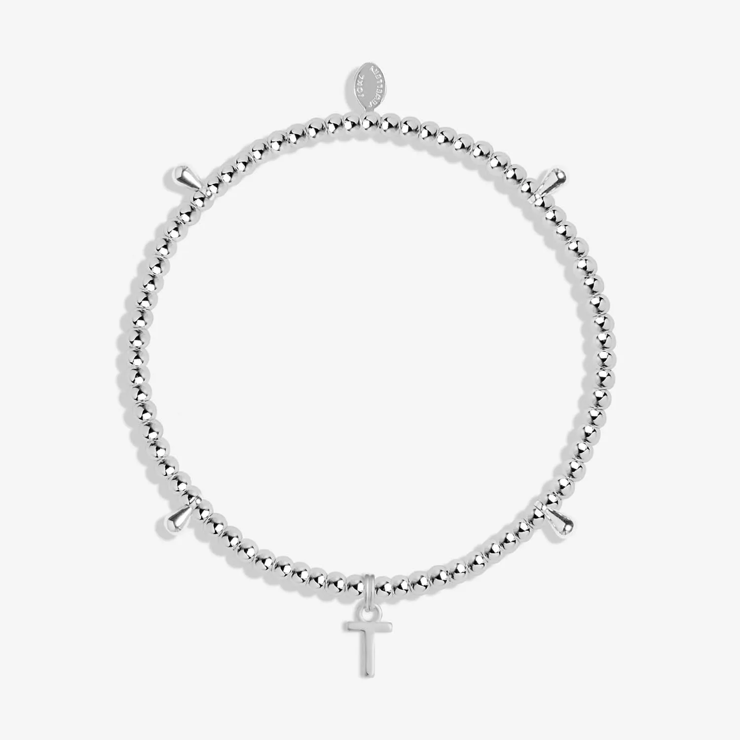 Alphabet A Little T Silver Plated Bracelet 7761 Joma Jewellery