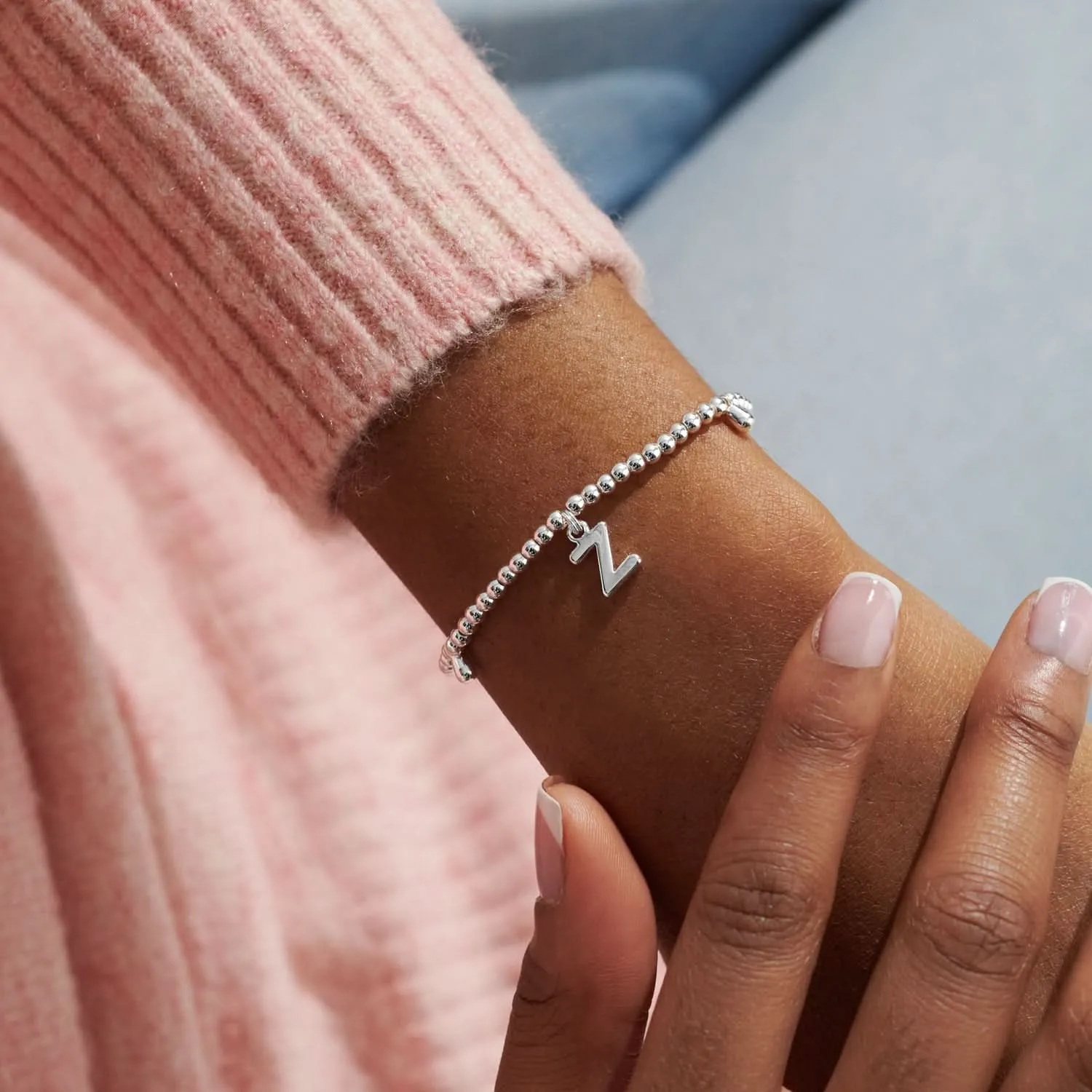 Alphabet A Little Z Silver Plated Bracelet 7767 Joma Jewellery