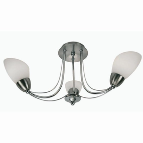 Altair 3 Light Chrome Semi Flush Ceiling Light simple ceiling design light