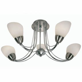 Altair 5 Light Chrome Semi Flush Ceiling Light simple ceiling design light