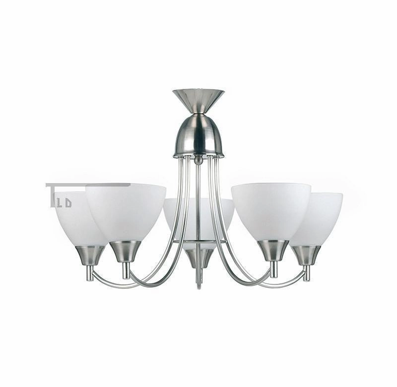 Alton 5 Light Satin Nickel Semi Flush Ceiling Light simple ceiling design light