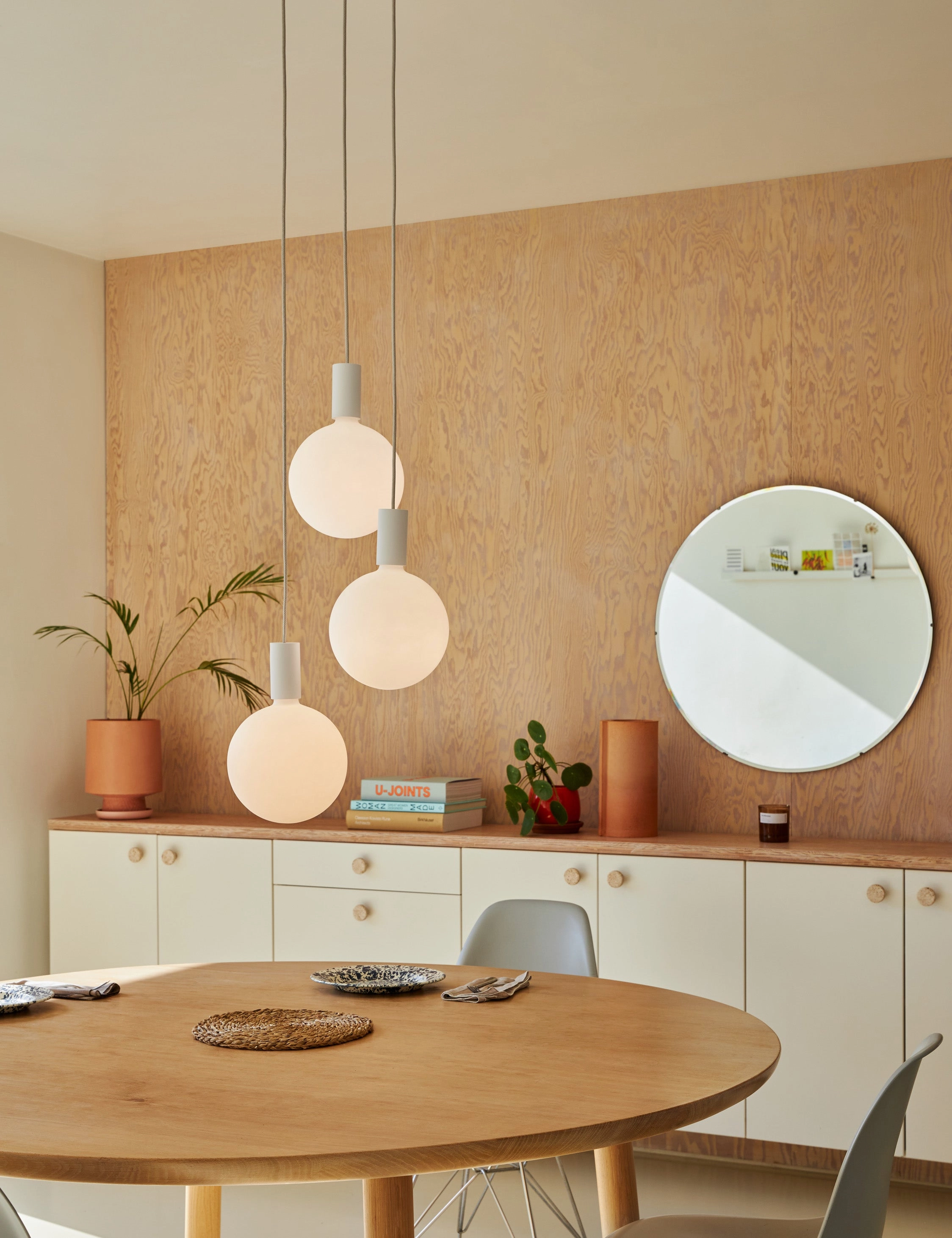 Alumina Triple Pendant Light by Tala
