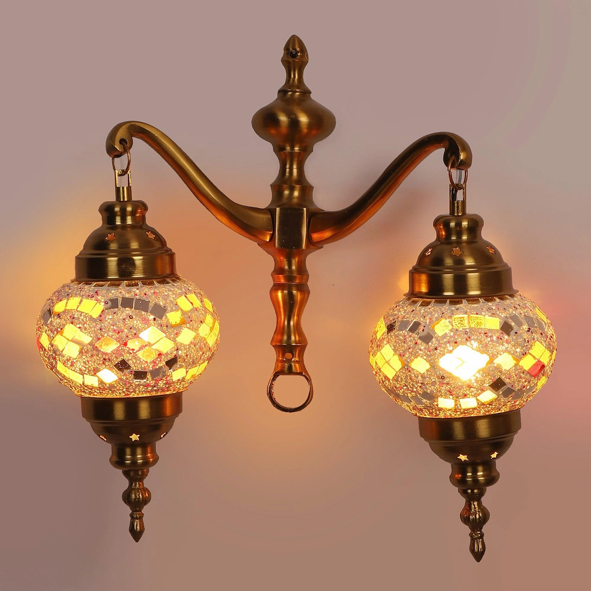 Aluminium Multicolor 2 Wall Lights