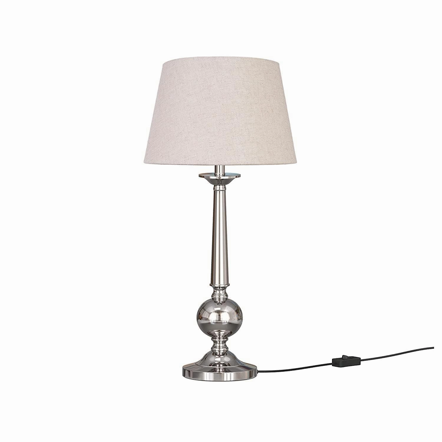 Aluminium Nickel Silver Table Lamp
