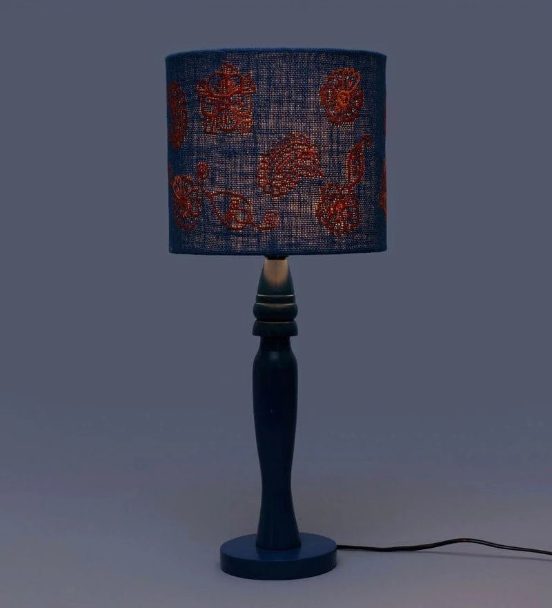 Ambi Motif on Jute Lamp