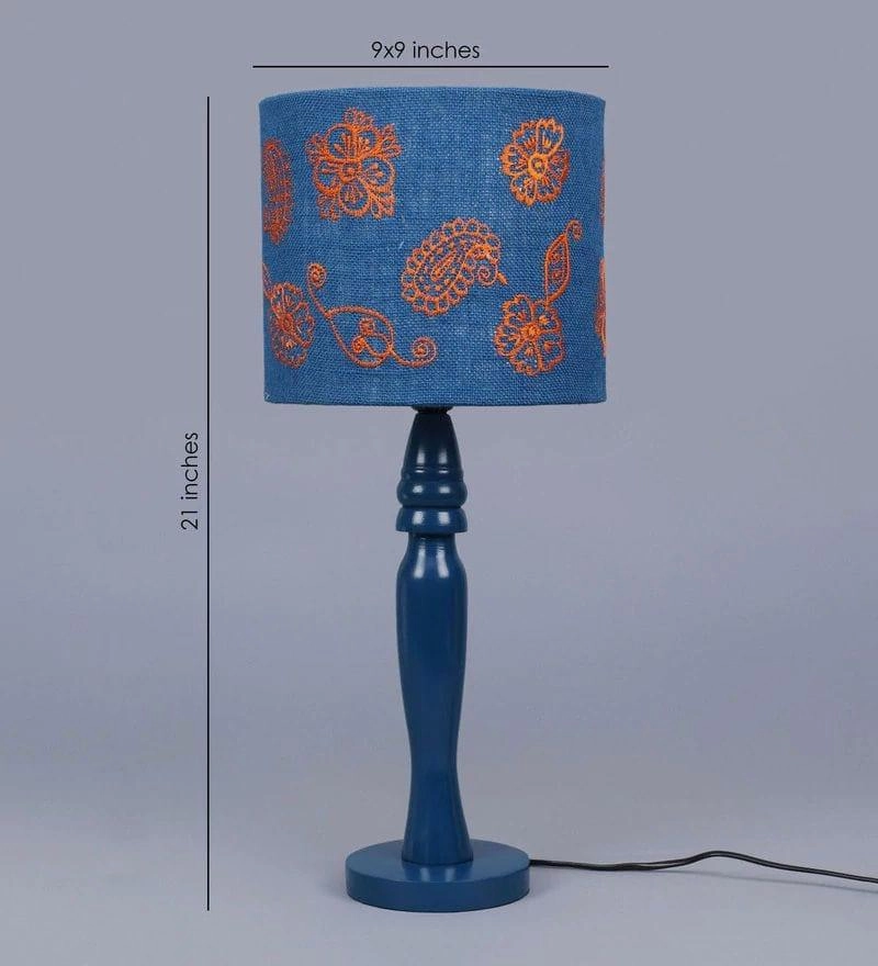 Ambi Motif on Jute Lamp